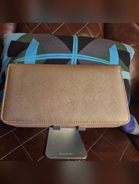 Metallic Rose Gold Wallet Clutch
